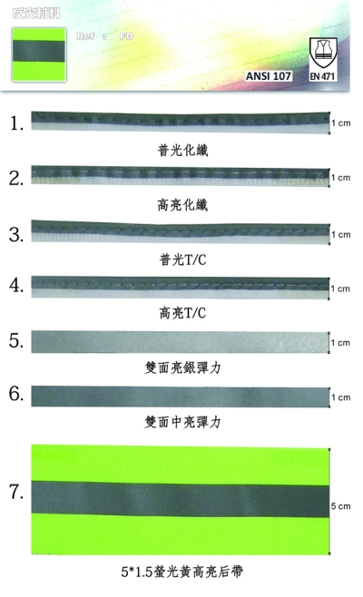 反光材料 正面照